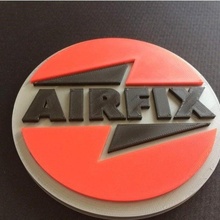 airfix logo coloré ventilateur art airflix 3d print model - Mito3D