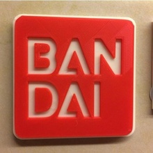 bandai logo & garden 3d print model - Mito3D