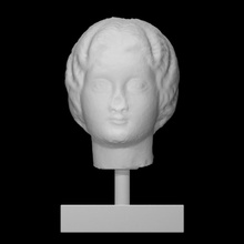female portrait scan face head marble venice 3d print model - Mito3D