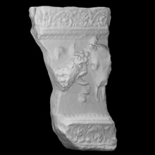 frieze bucranium garland scan skull bull relief 3d print model - Mito3D