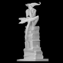 réflexion prince analyse figure sculpture livres bronze bouffon 3d print model - Mito3D