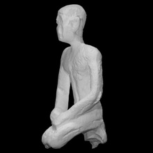 kneeling figure scan ancient egypt egyptian figurine copper alloy 3d print model - Mito3D