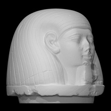 kanopik kavanoz kapak taramak Antik Mısır Mısırlı baş 3d print model - Mito3D