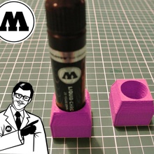 molotov rellenar base Arte estante soporte herramienta cromo pintar 30ml 3d print model - Mito3D