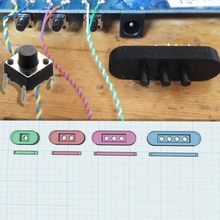 tacto cambiar interruptor botón alojamiento 6x6 electrónico tarjeta circuito impreso 3d print model - Mito3D