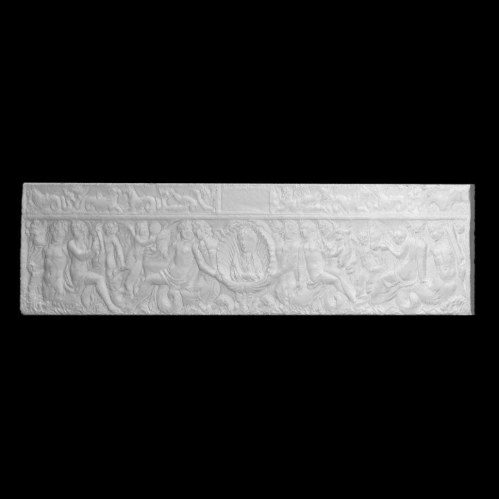 sarcófago escanear Roma mar alivio marina Eros nereids 3D print model - Mito3D