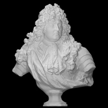 busto Luis xiv escanear Rey bronce París Francia louis antoine coysevox wallace collection salón 3d print model - Mito3D