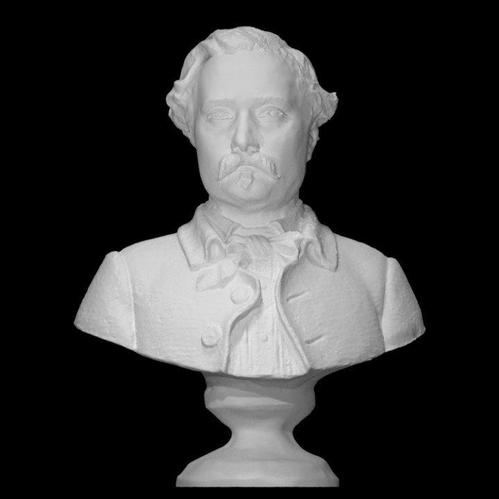 portrait bust richard wallace scan sculpture terracotta charles-auguste-lobourg 3D print model - Mito3D