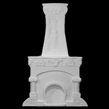fireplace sculptural relief scan carving stone mosaic 3d print model - Mito3D