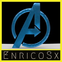 avengers logo fan art hero keychain marvel fanart simbol enricosx 3d print model - Mito3D