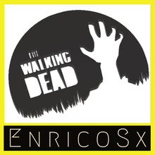 walking death logo fan art film horror keychain zombie fanart simbol deadh enricosx 3d print model - Mito3D