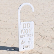 door sign remix & garden donotdisturb idealab doorsign 3d print model - Mito3D