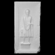 funerary relief scan figure man padua trachyte 3d print model - Mito3D