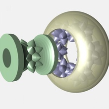 fractal roda rolamento engrenagens clima mudança 3d print model - Mito3D