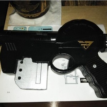 juez dredd legislador pistola ventilador Arte garra sci fi historietas Juez Dredd 3d print model - Mito3D