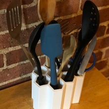 Favo utensile titolare supporto cucina 3d print model - Mito3D