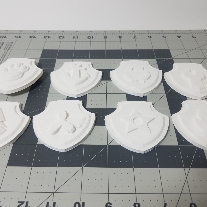 pata patrulla insignias ventilador Arte Insignia perro divertido gracioso juguete Niños muchachas cumpleaños partido 3D print model - Mito3D