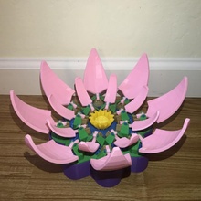 lotus automata jardín flor loto mecánico autómatas 3d print model - Mito3D