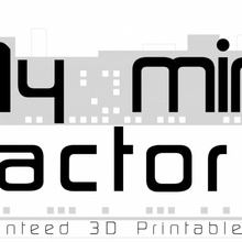 mini Fabrik logo Gebäude Druck Stift 3d print model - Mito3D