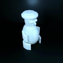 mr şapka tinkercharacters moda karikatür oyuncak bebek heykelcik kardan adam karakter tinkercad düşünür 3d print model - Mito3D