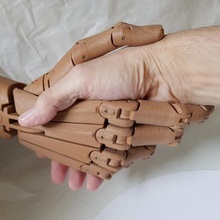 articulated hand - accessibility robot 3d print model - Mito3D