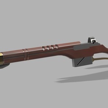 milner patrón láser rifle 40k 3d print model - Mito3D