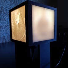 lithophane lamp decorative e27 rgb 3d print model - Mito3D