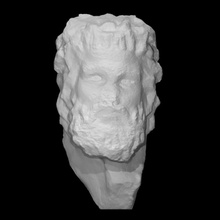 herm head faun scan face marble satyr padua 3d print model - Mito3D