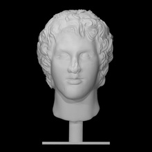 Alejandro Excelente escanear busto cara cabeza Rey hombre emperador 3d print model - Mito3D