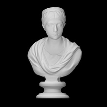 sabina scan bust face portrait roman woman marble vienna 3d print model - Mito3D
