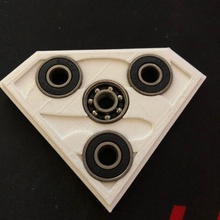 superhombre logo agitarse hilandero fidget spinner 3d print model - Mito3D