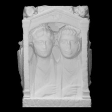 funerary stele scan relief padua trachyte 3d print model - Mito3D