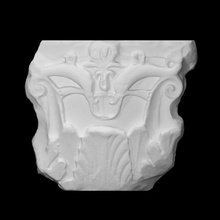 Hauptstadt Scan Architektur dekorativ Marmor Delfine 3d print model - Mito3D