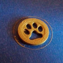 caddie coin cat print 1 sized & garden footprint caddiecoin catprint 3d print model - Mito3D