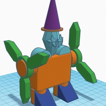 inquietação spinner morte bruxo tinkercad TinkerCharacters 3d print model - Mito3D