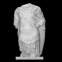 statua armatura scansione scultura marmo imperatore frammento verona vicolo san clemente 3d print model - Mito3D