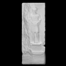 funerary cippus soldier scan sculpture marble landmark gravestone verona 3d print model - Mito3D