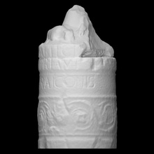 envase urna escanear escultura cilindro cremación incinerado Resplandor town crier 3d print model - Mito3D