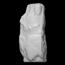 alívio homem Varredura escultura mármore teatro romano 3d print model - Mito3D