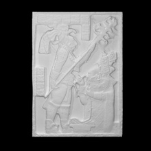 lintel 24 sangria Varredura escultura maya alívio 3d print model - Mito3D