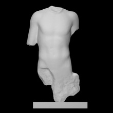 torso athlete scan greek roman sculpture statue bronze marble copy fragment fragmentary verona vicolo-leoni 3d print model - Mito3D