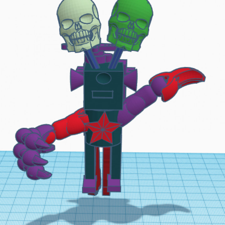 uçan robot kral tinkercad tinkercharacters 3D print model - Mito3D