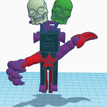 flying robot king tinkercad tinkercharacters 3d print model - Mito3D