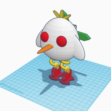 robot pollo tinkercad TinkerCharacters 3d print model - Mito3D