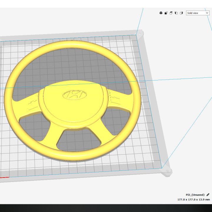 Lenkung Rad Hyundai 3D print model - Mito3D