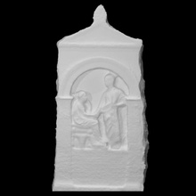 funerario stele scansione femmina figura ritratto donna 3d print model - Mito3D