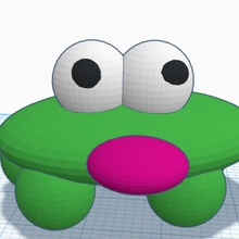 oobie frog guy tinkercad tinkercharacters 3d print model - Mito3D