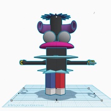 t-poser tinkercad tinkercharacters t-pose 3d print model - Mito3D