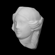 hembra cabeza escanear cara escultura mujer Venecia 3d print model - Mito3D