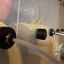 zigrinato pc4 m6 ptfe drybox alimentatore filamento Bowden accoppiatore passante 3d print model - Mito3D